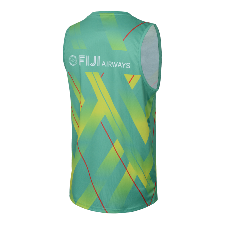 Fiji Drua Training Singlet green back