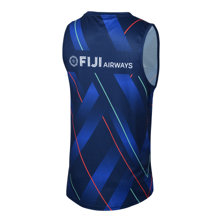 Fiji Drua 2025 Training Singlet Vest back