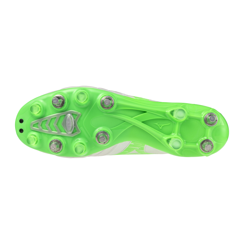 Mizuno Morelia Neo Mix white/Green sole