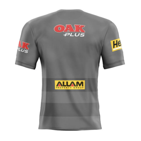 Penrith Panthers 2025 Training Tee Grey back