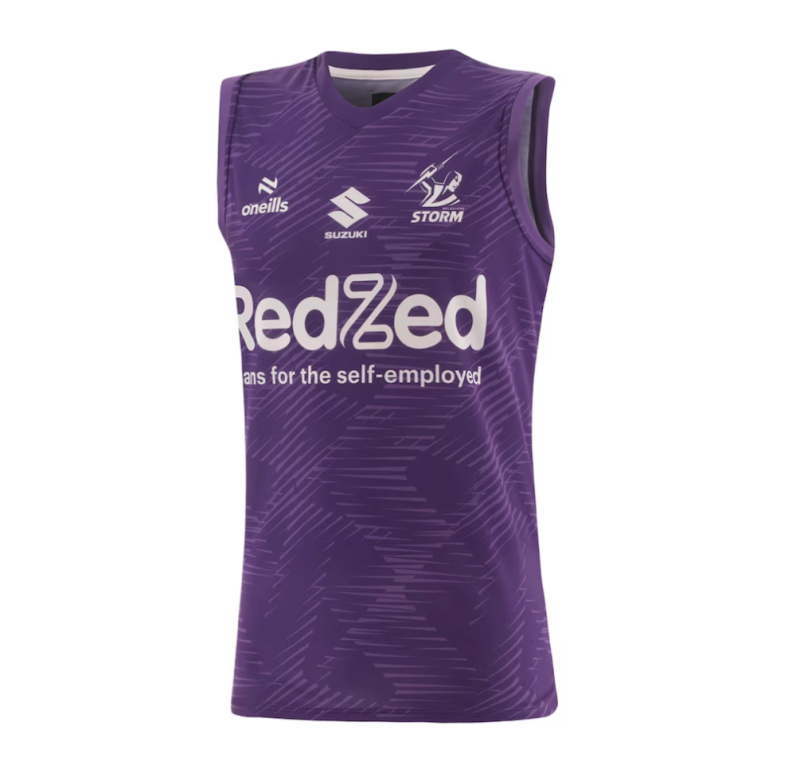 Train in style with the 2025 Melbourne Storm Training Vest