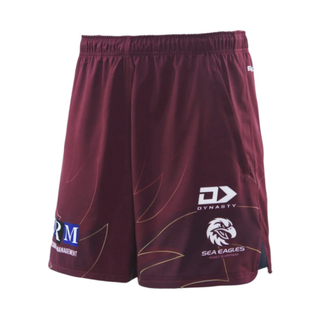 Sea Eagles 2025 Men’s Maroon Gym Shorts side