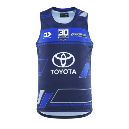 2025 North Queensland Cowboys Mens Navy Training Singlet