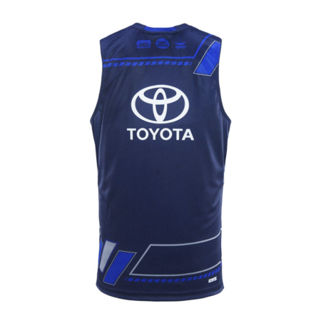 2025 North Queensland Cowboys Mens Navy Training Singlet back