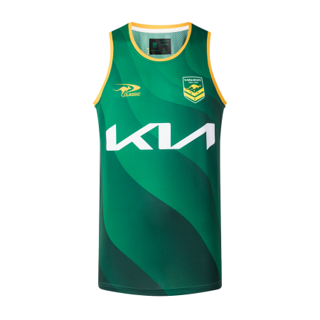 Australian Kangaroos Mens 2025/26 Singlet - Green