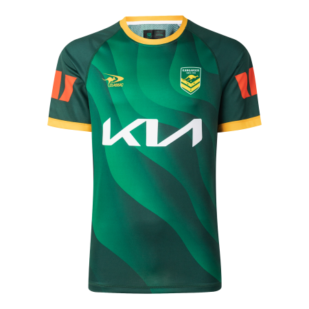 Australian Kangaroos Mens 2025/26 Training Tee - Green