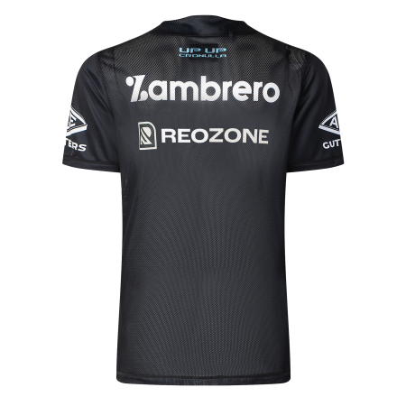 2026 Cronulla Sharks Mens Training Tee - Black 2