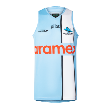 2026 Cronulla Sharks Mens Training Singlet