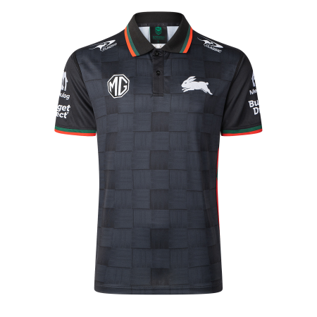 South Sydney Rabbitohs 2026 Mens Players Black Polo