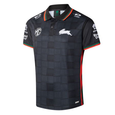 South Sydney Rabbitohs 2026 Mens Players Black Polo 1
