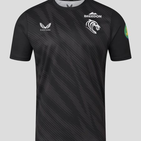 Leicester Tigers Men's 25/26 Warm Up Tee - Black