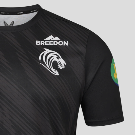 Leicester Tigers Men's 25/26 Warm Up Tee - Black 2