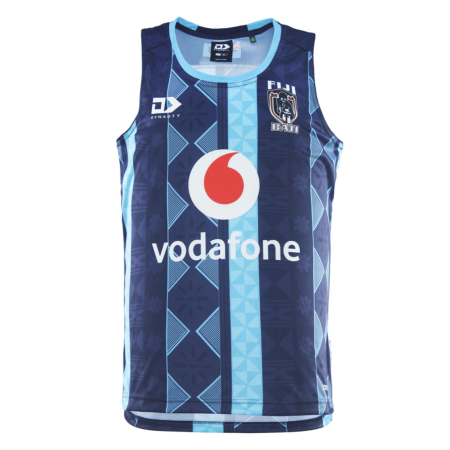 2025 Fiji Bati Mens Training Singlet - Navy