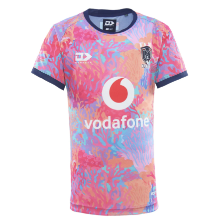 2025 Fiji Bati Mens Warm Up Tee - Coral