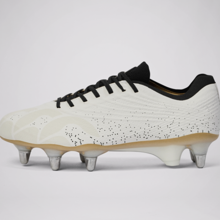 Canterbury Stamped Elite Soft Ground Rugby Boots - White