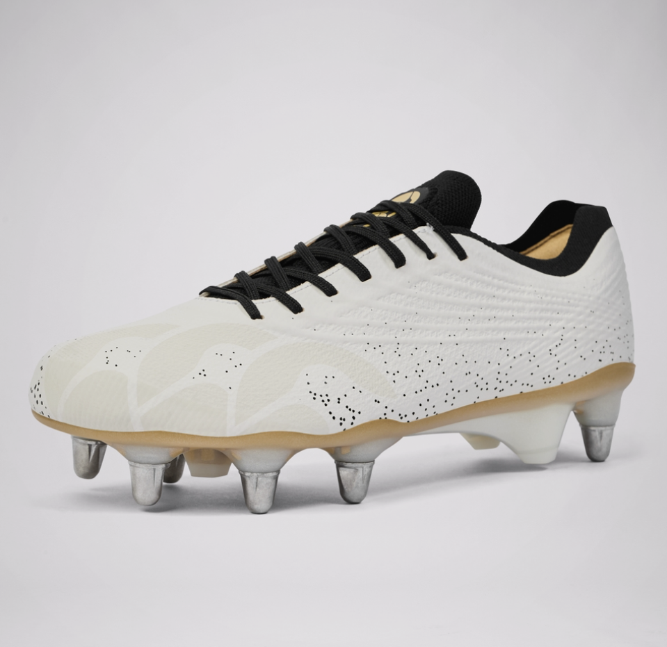 Canterbury Stamped Elite Soft Ground Rugby Boots - White 3 Canterbury Stamped Elite Soft Ground Rugby Boots - White 3