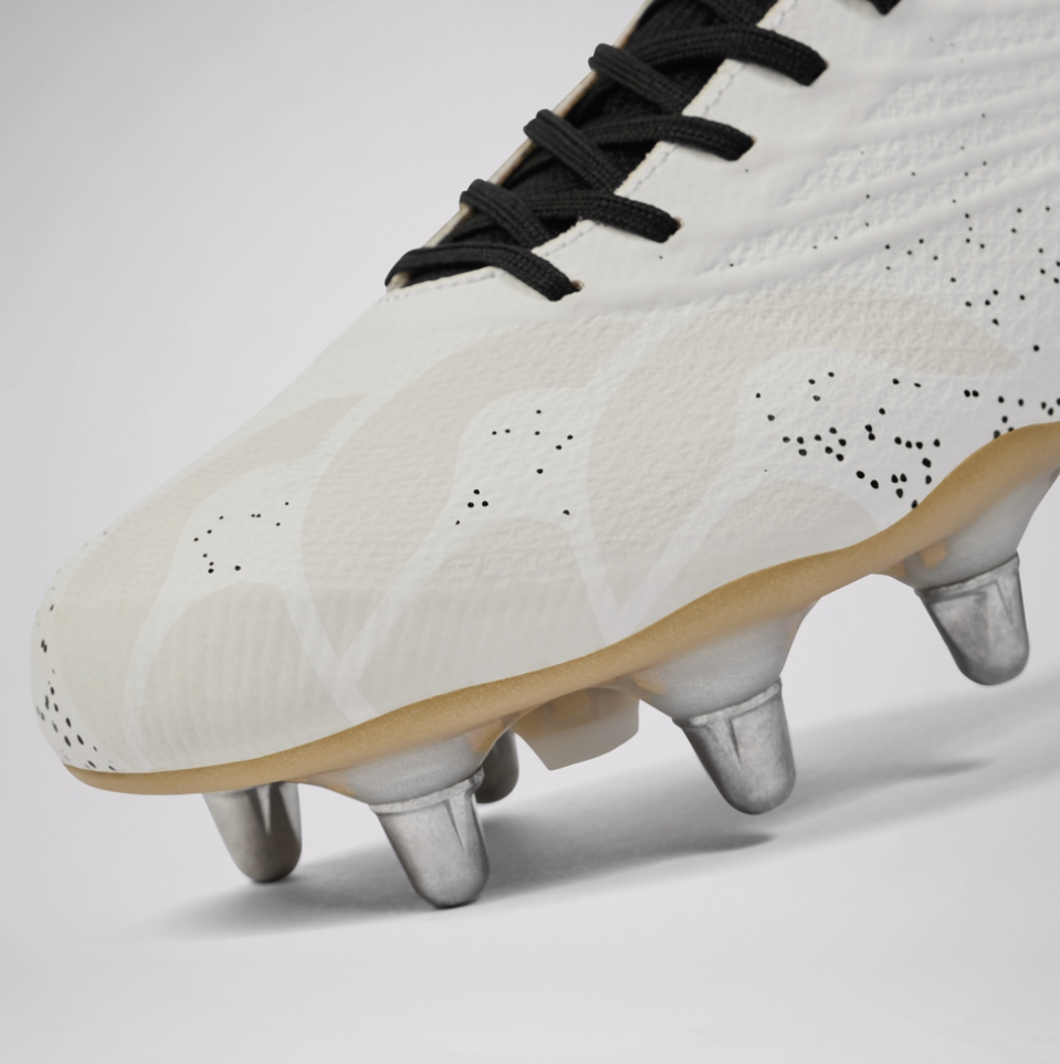 Canterbury Stamped Elite Soft Ground Rugby Boots - White 1 Canterbury Stamped Elite Soft Ground Rugby Boots - White 1