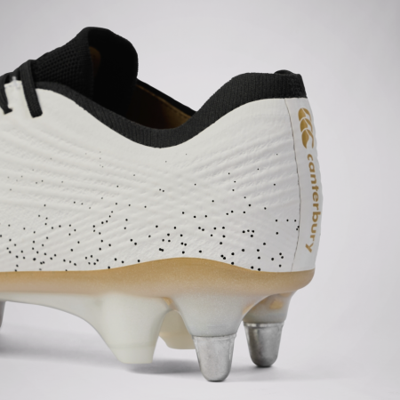 Canterbury Stamped Elite Soft Ground Rugby Boots - White back