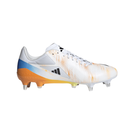 adidas Adizero RS15 SG Pro Rugby Boot - White/Orange