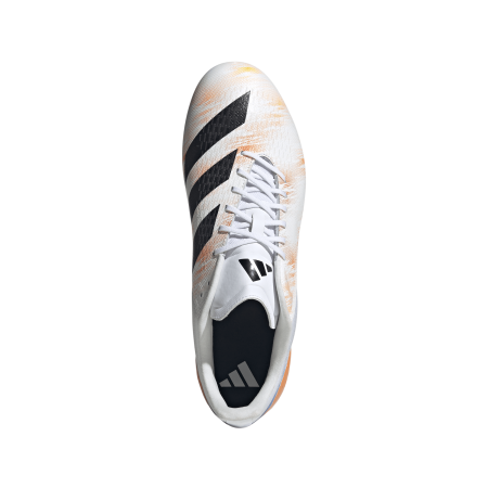 adidas Adizero RS15 SG Pro Rugby Boot - White/Orange 1