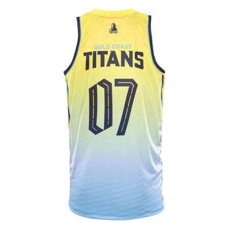 2026 Gold Coast Titans Mens Basketball Singlet 2