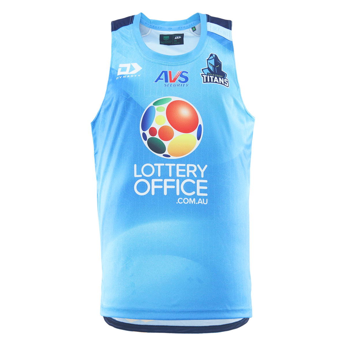 2026 Gold Coast Titans Mens Cyan Training Singlet 2026 Gold Coast Titans Mens Cyan Training Singlet