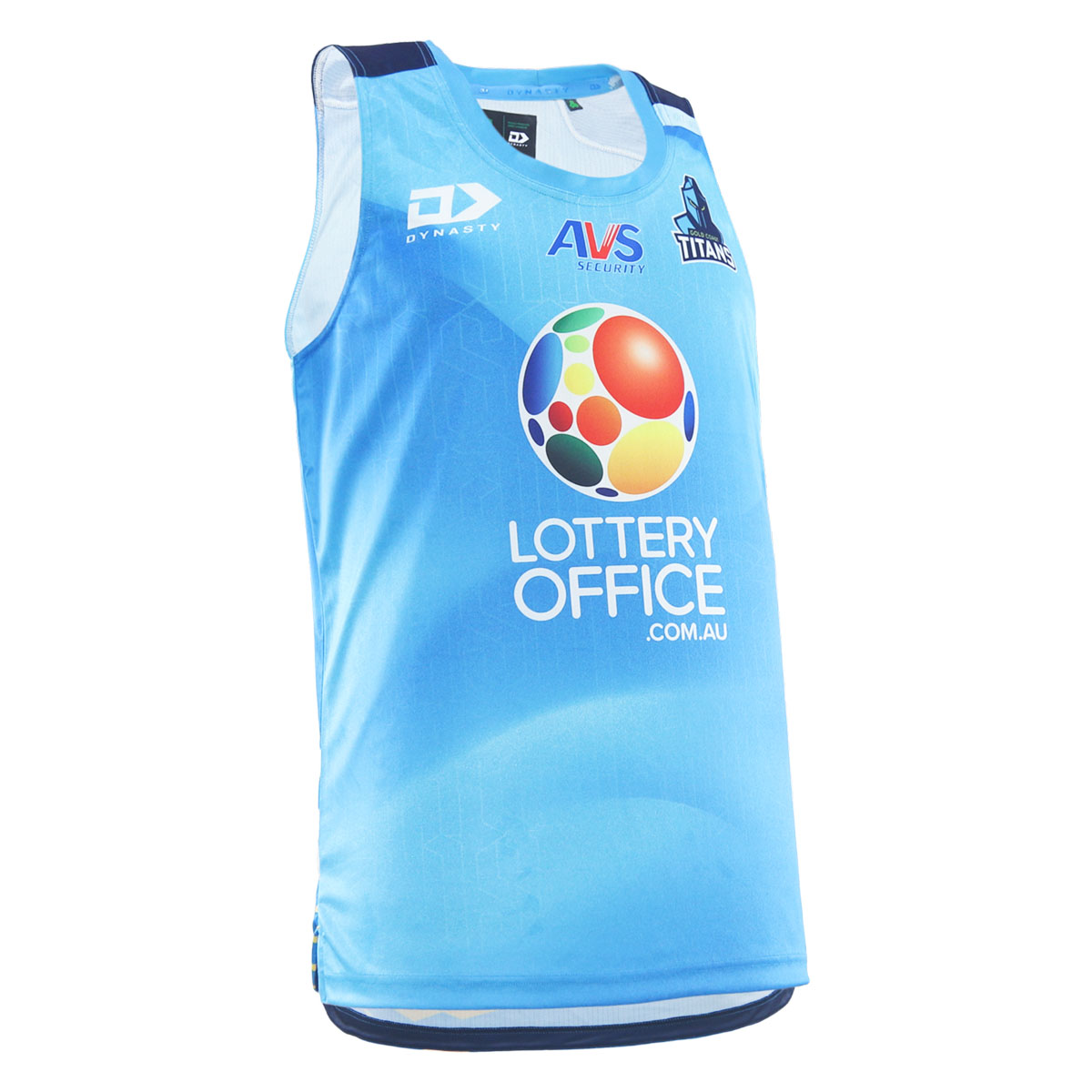 2026 Gold Coast Titans Mens Cyan Training Singlet 4 2026 Gold Coast Titans Mens Cyan Training Singlet 4