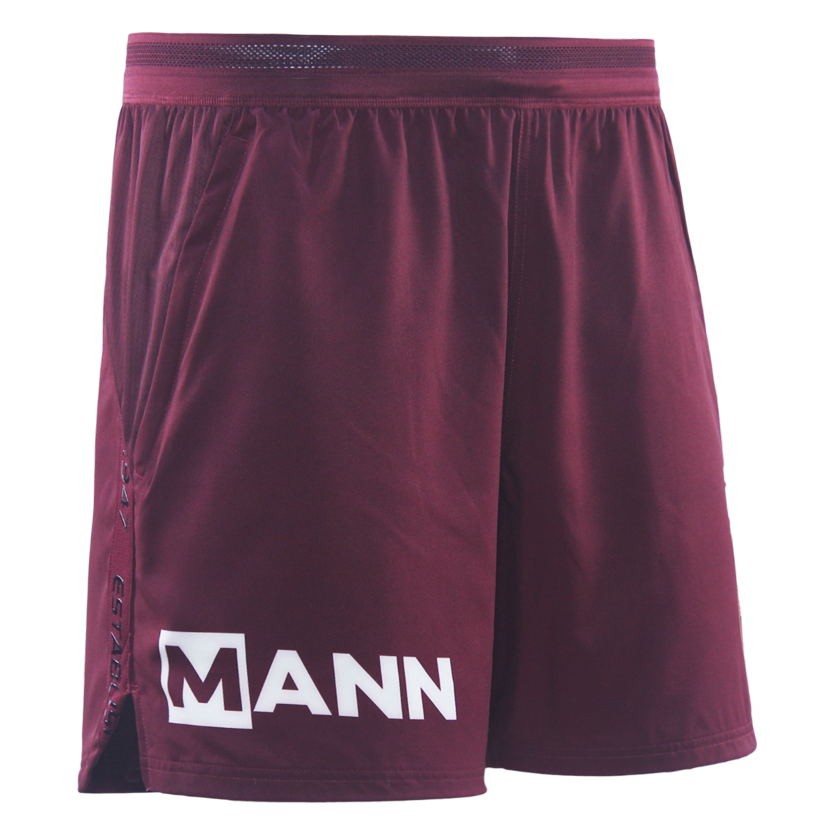 2026 MW Sea Eagles Mens Gym Short (Zip Pockets) - Maroon_SESHM26010_right_45 2026 MW Sea Eagles Mens Gym Short (Zip Pockets) - Maroon_SESHM26010_right_45