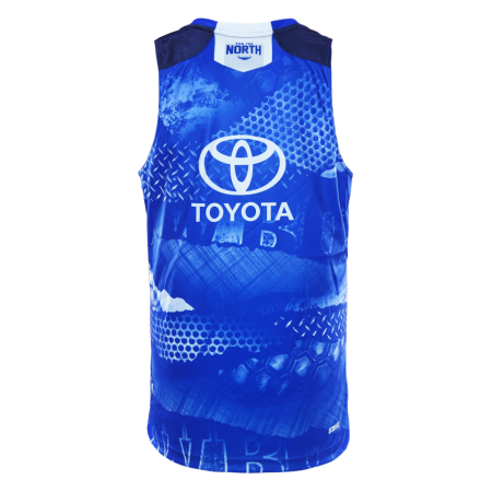 2026 NQ COWBOYS MENS TRAINING SINGLET - NAVY_NCSIM26001_back