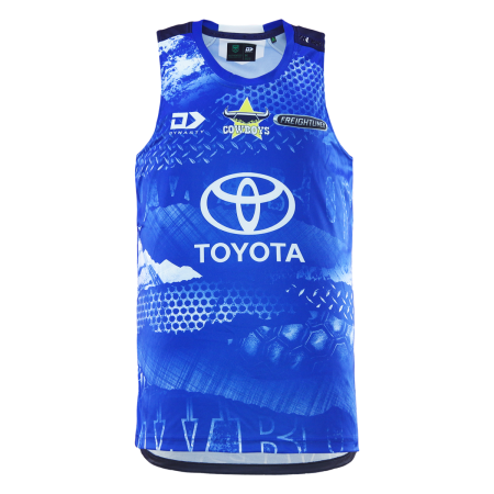 2026 NQ COWBOYS MENS TRAINING SINGLET - NAVY_NCSIM26001_front