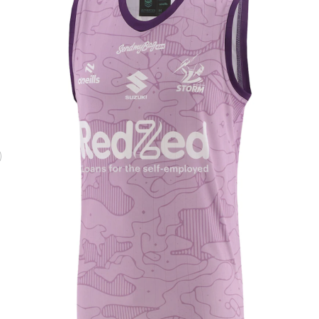 Melbourne Storm O'Neills 2026 Training Singlet Lilac